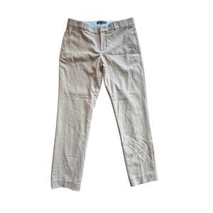 Banana Republic Nova Fides Italian 66% wool straight leg dress pants tan 4